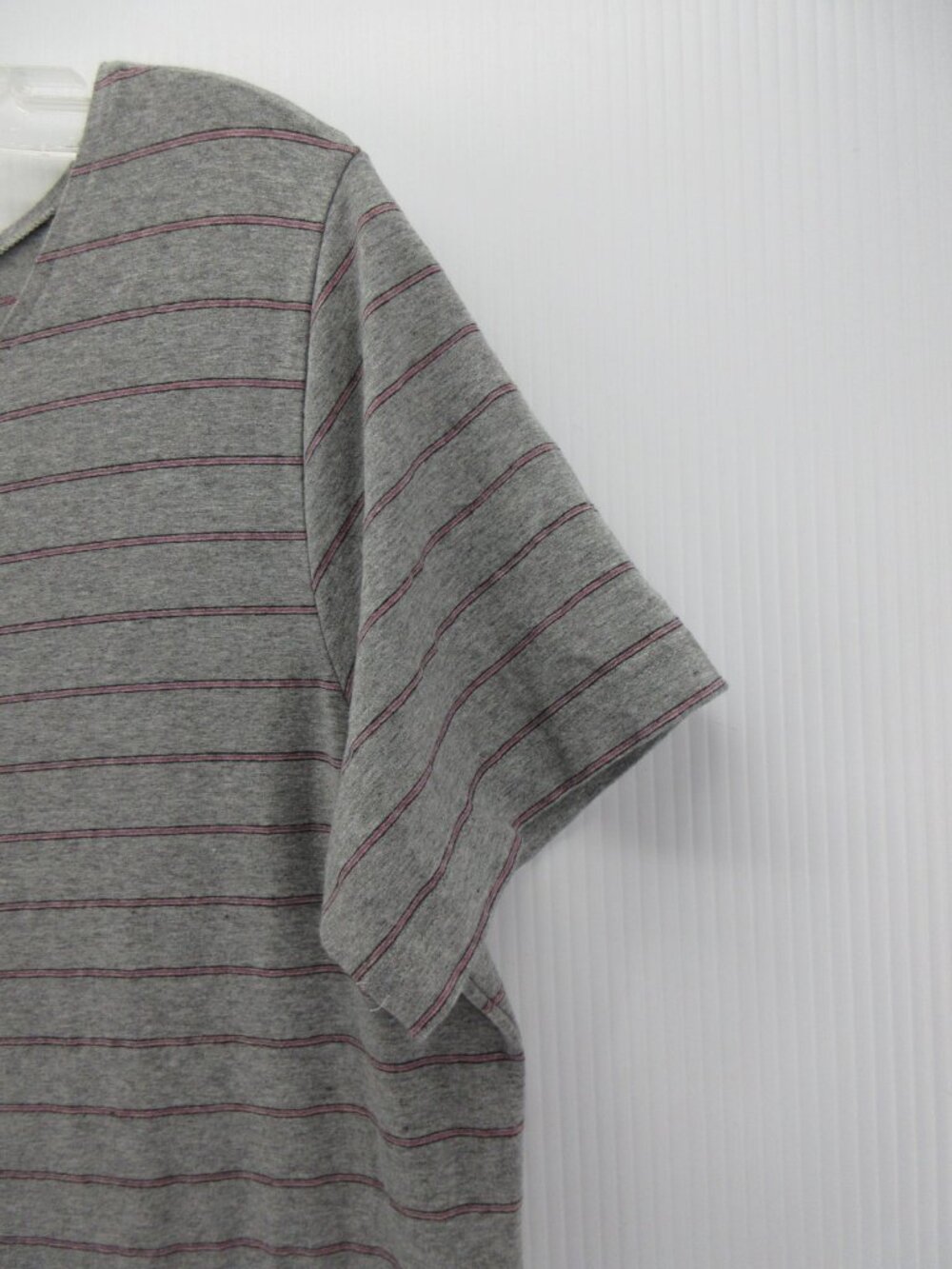 VINTAGE LL Bean Dress Large Shirt Maxi Striped Pullover Stretch Knit - Picture 3 of 10